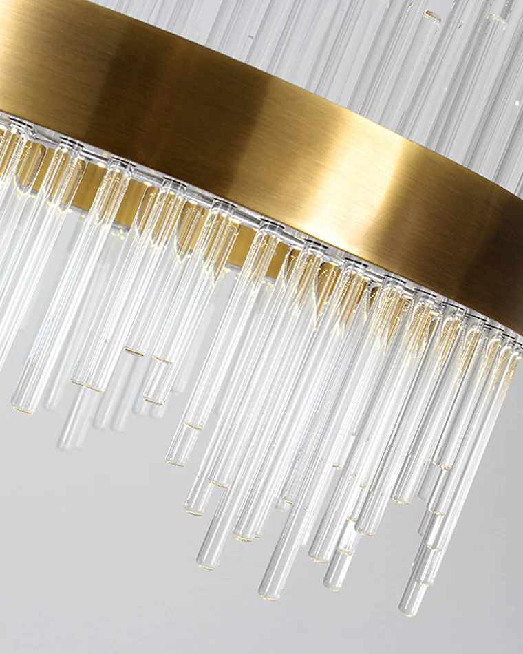 WOMO Glass Rods Round Chandelier-WM2186 - Image 7