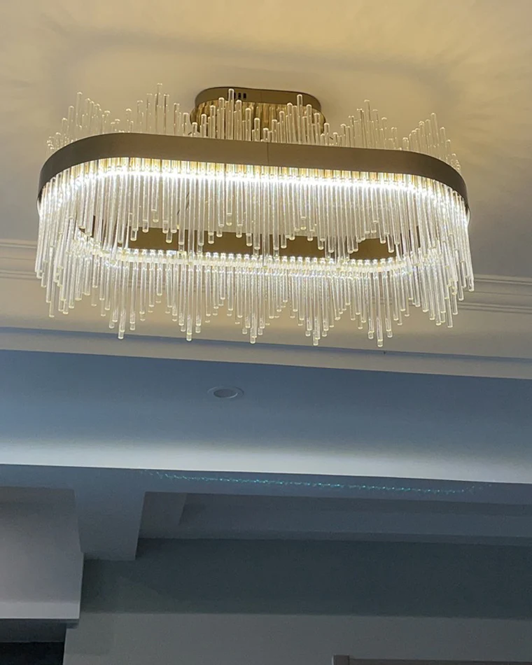 WOMO Glass Rods Round Chandelier-WM2186 - Image 72