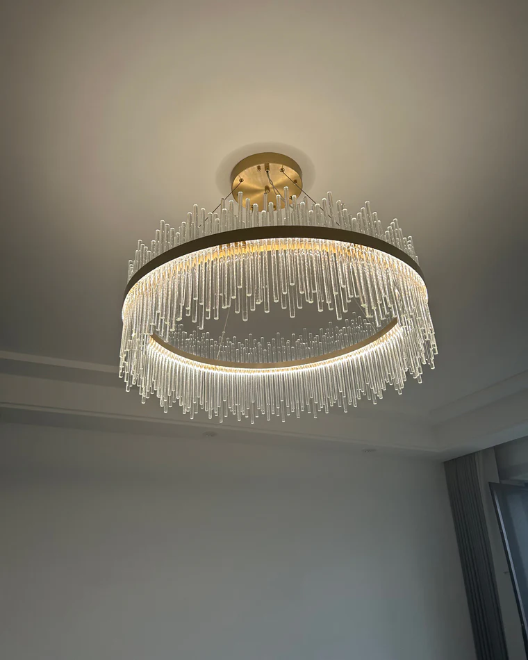 WOMO Glass Rods Round Chandelier-WM2186 - Image 76