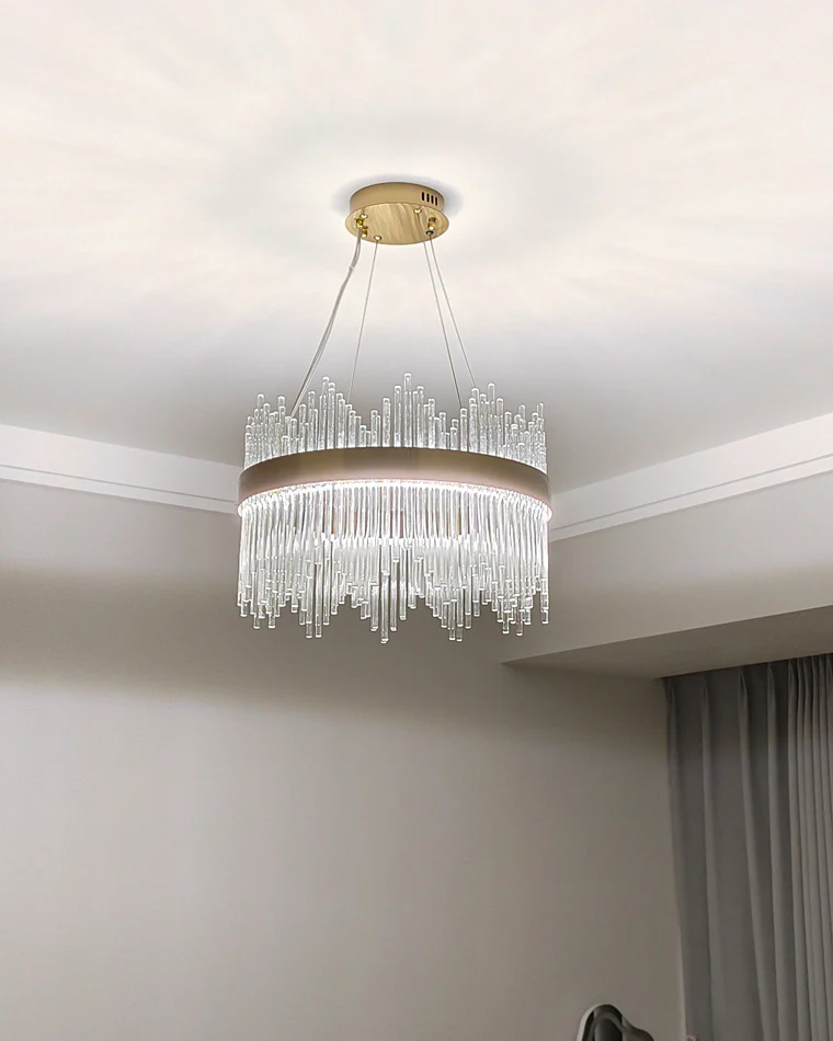 WOMO Glass Rods Round Chandelier-WM2186 - Image 77