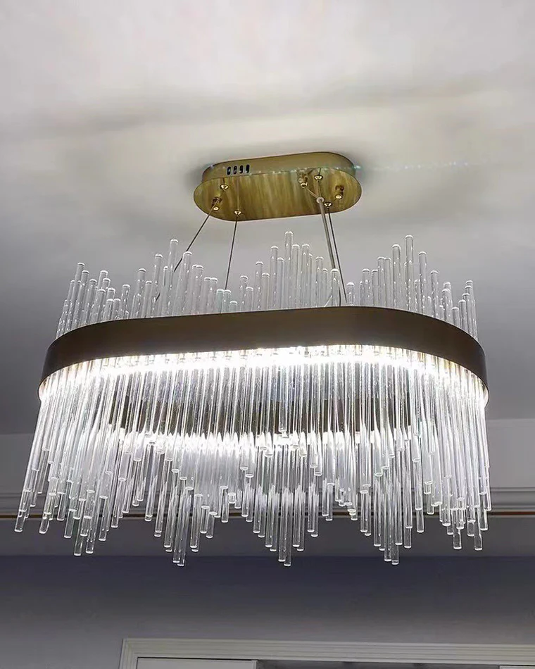 WOMO Glass Rods Round Chandelier-WM2186 - Image 79