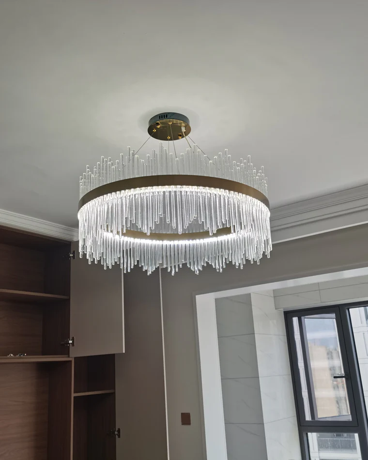 WOMO Glass Rods Round Chandelier-WM2186 - Image 80