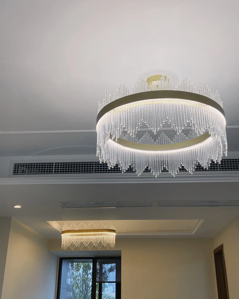 WOMO Glass Rods Round Chandelier-WM2186 - Image 82