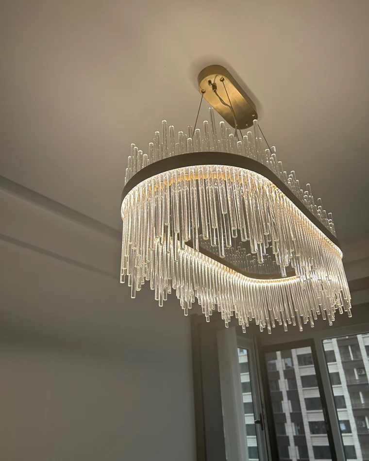 WOMO Glass Rods Round Chandelier-WM2186 - Image 88