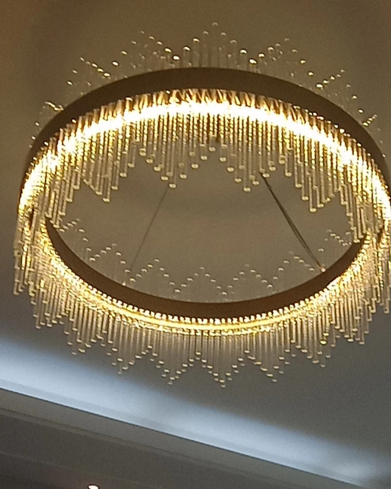 WOMO Glass Rods Round Chandelier-WM2186 - Image 91