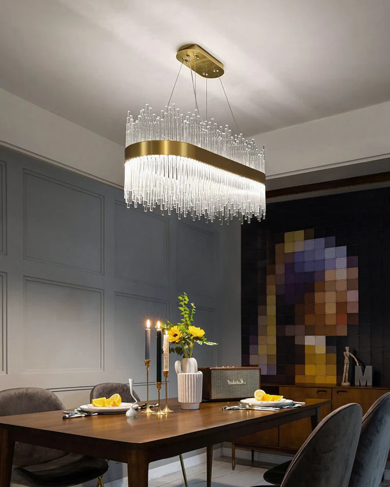 WOMO Glass Rods Round Chandelier-WM2186 - Image 93