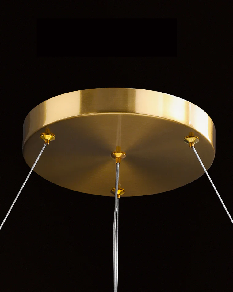 WOMO Smoked Crystal Round Chandelier-WM2187 - Image 27