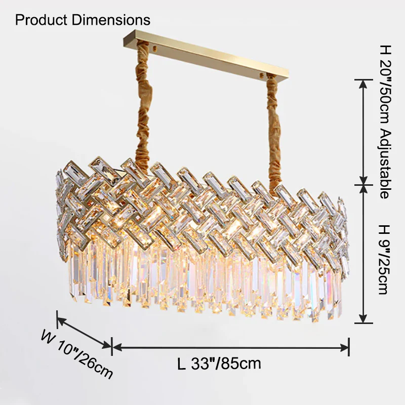 WOMO Shield Crystal Round Chandelier-WM2190 - Image 22