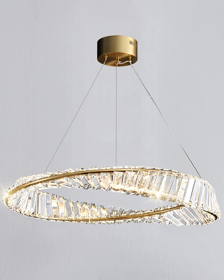 WOMO Möbius Crystal Prism Circular Chandelier-WM2191 - Image 21