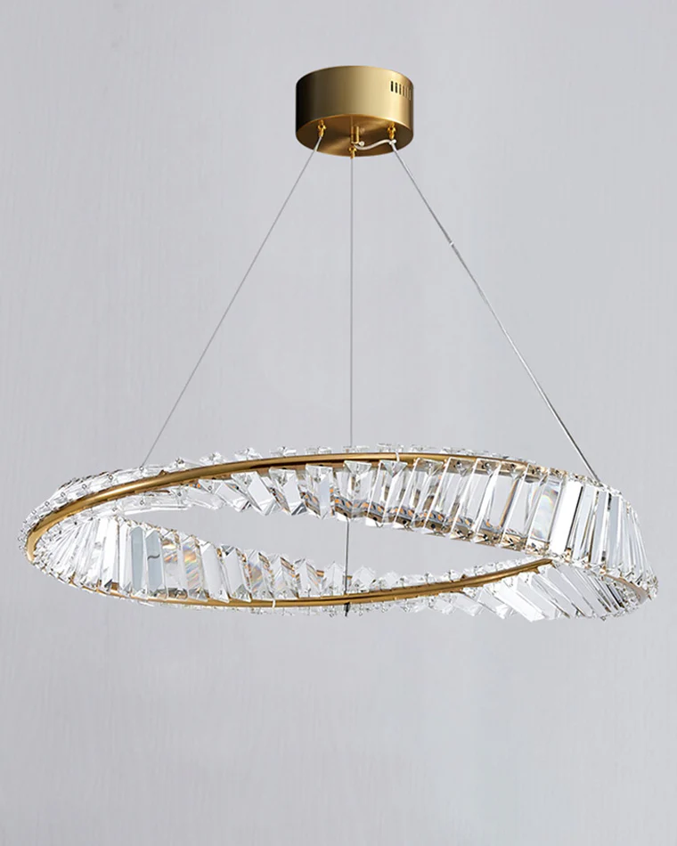 WOMO Möbius Crystal Prism Circular Chandelier-WM2191 - Image 22