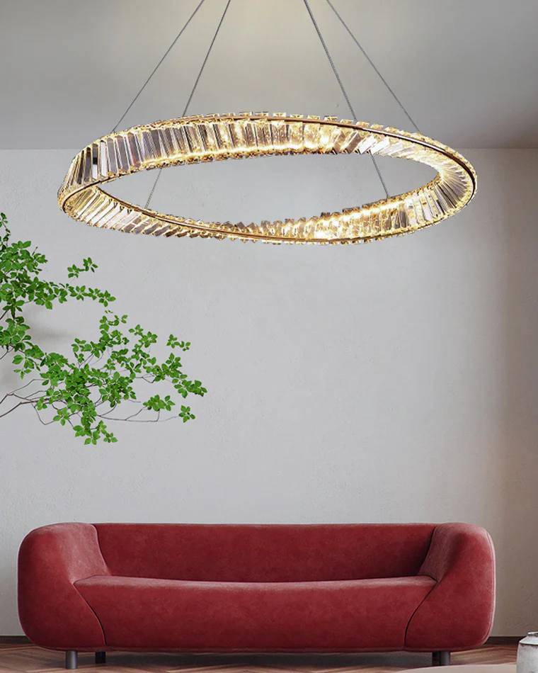 WOMO Möbius Crystal Prism Circular Chandelier-WM2191 - Image 28