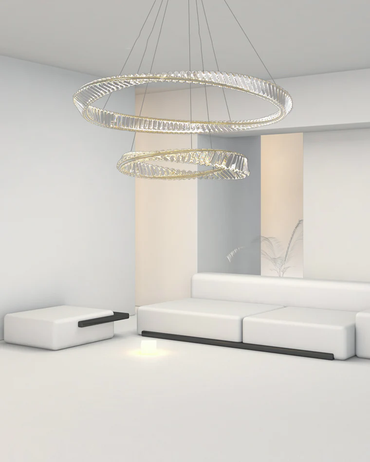 WOMO Möbius Crystal Prism Circular Chandelier-WM2191 - Image 29
