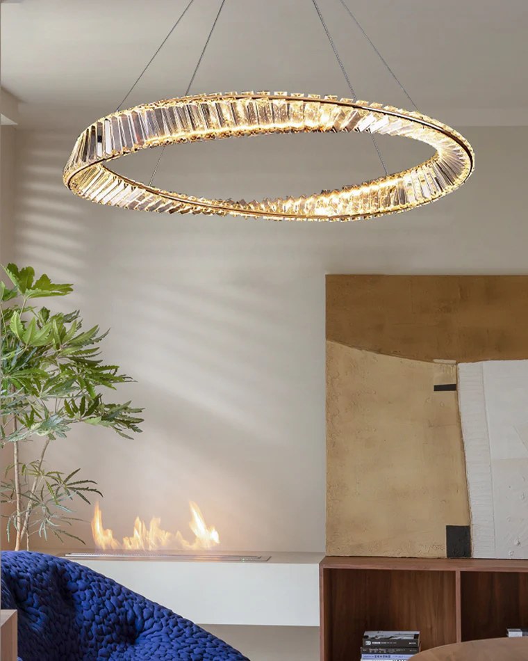 WOMO Möbius Crystal Prism Circular Chandelier-WM2191 - Image 30