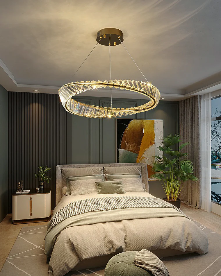 WOMO Möbius Crystal Prism Circular Chandelier-WM2191 - Image 34