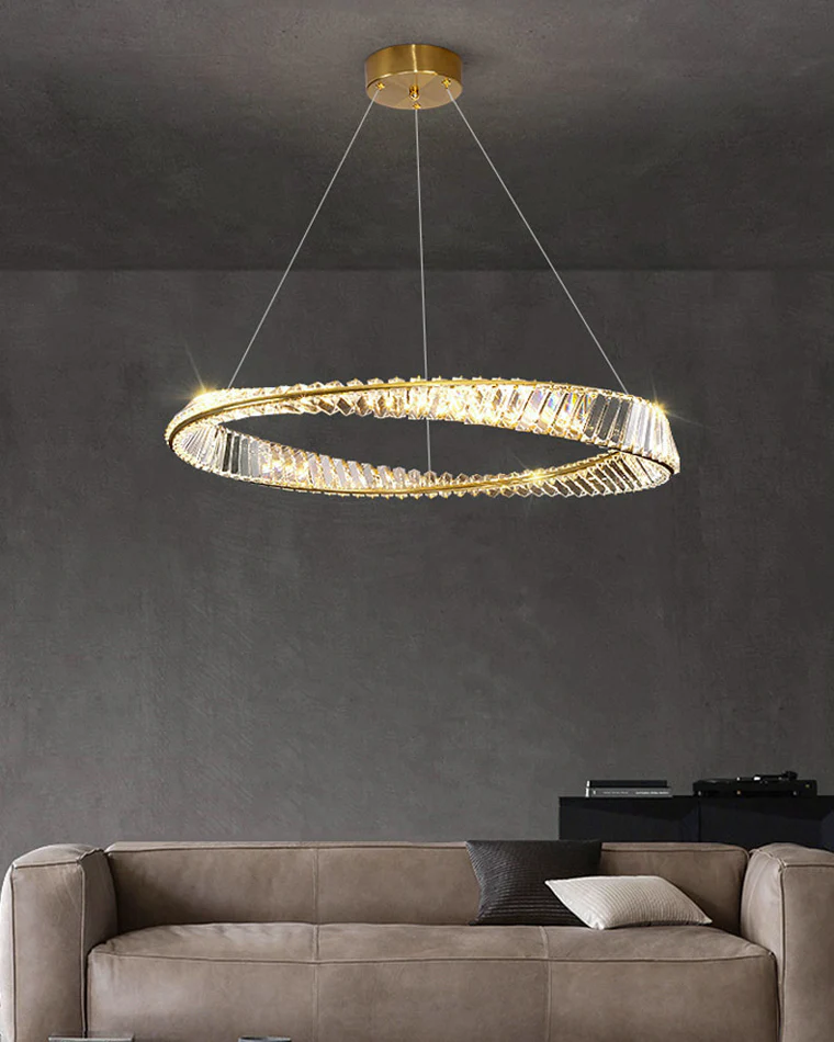 WOMO Möbius Crystal Prism Circular Chandelier-WM2191 - Image 35