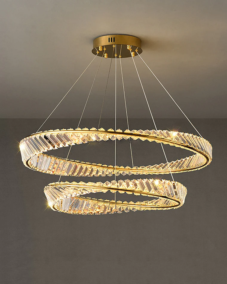 WOMO Möbius Crystal Prism Circular Chandelier-WM2191 - Image 38