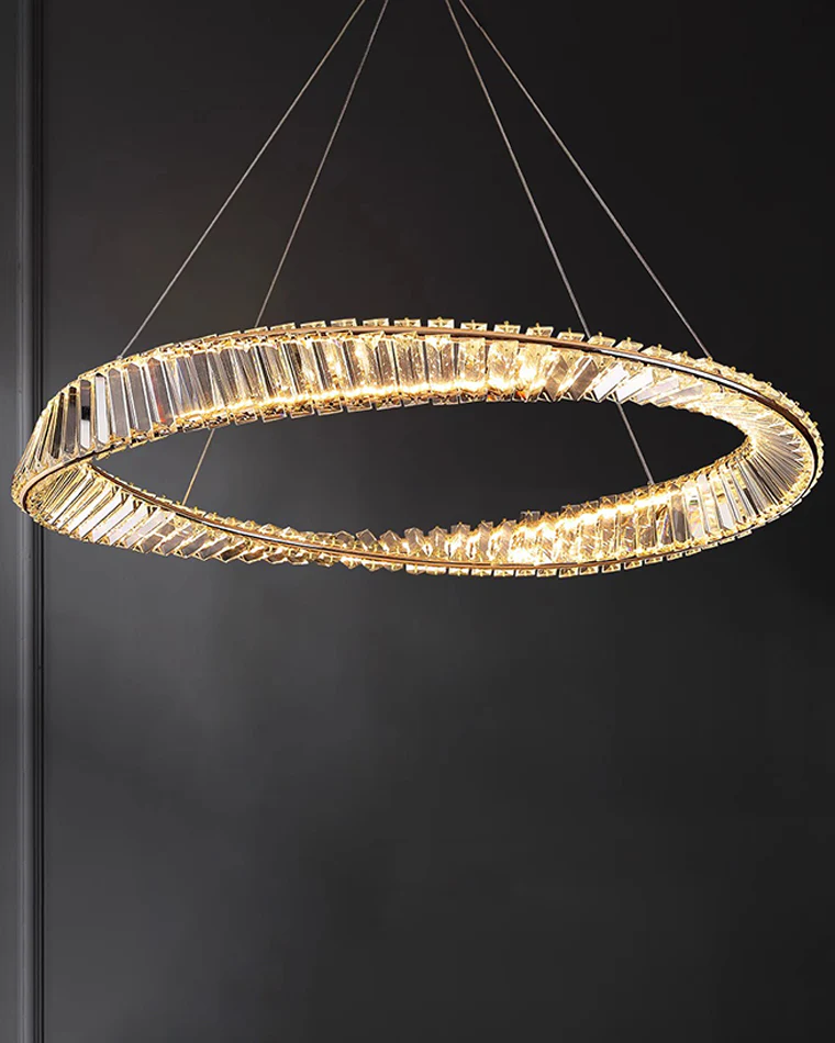 WOMO Möbius Crystal Prism Circular Chandelier-WM2191 - Image 40