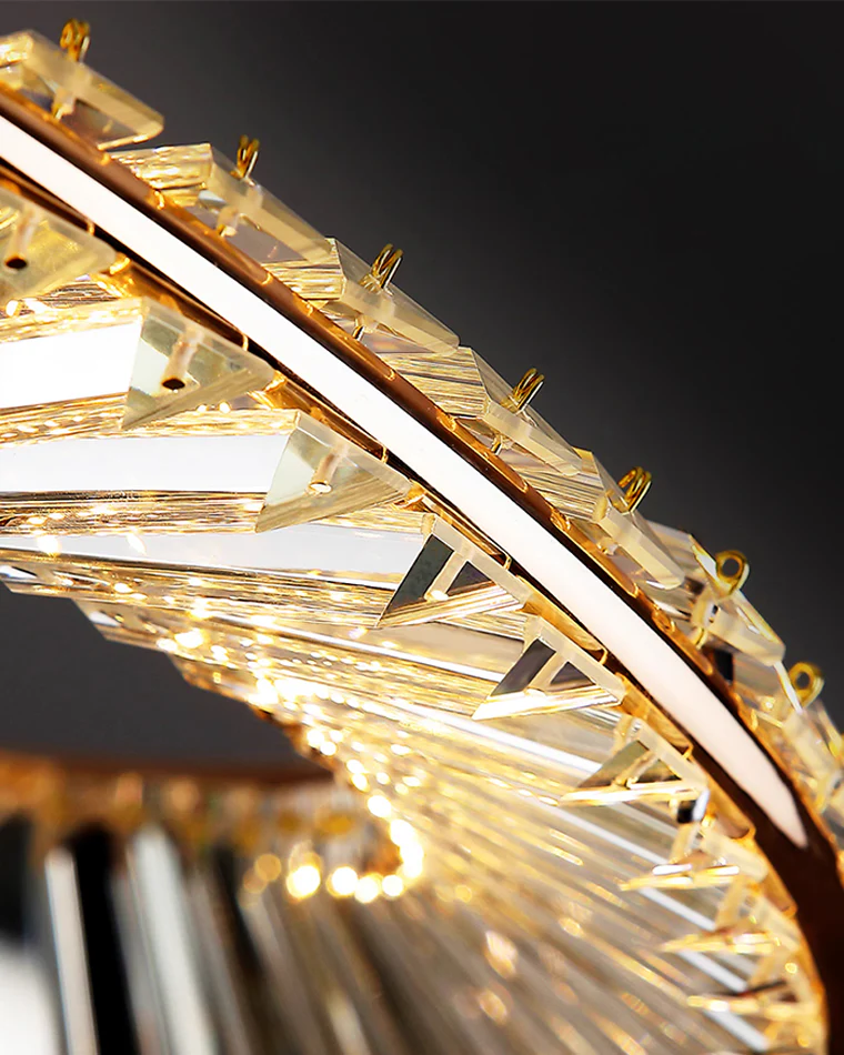 WOMO Möbius Crystal Prism Circular Chandelier-WM2191 - Image 43