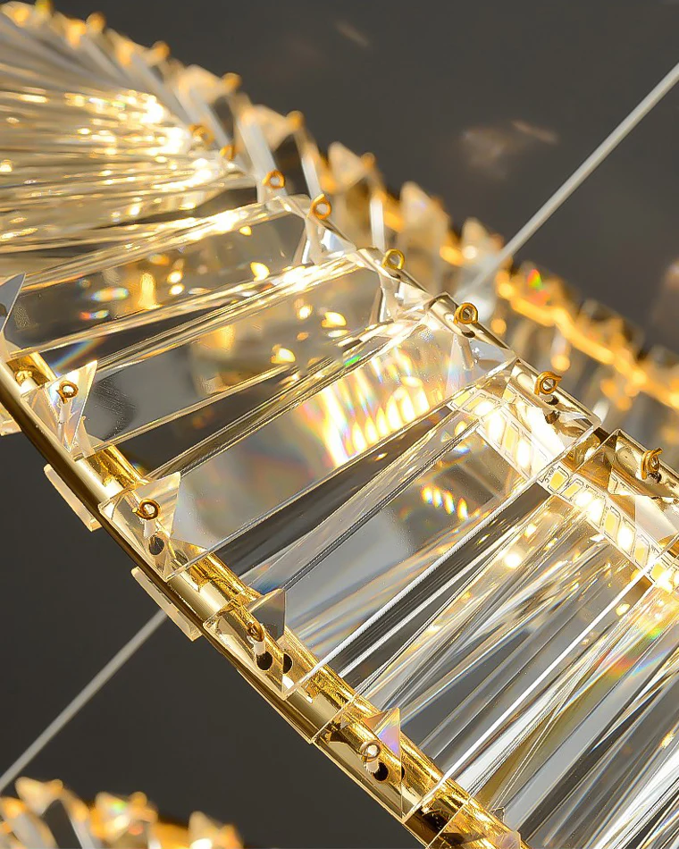WOMO Möbius Crystal Prism Circular Chandelier-WM2191 - Image 44