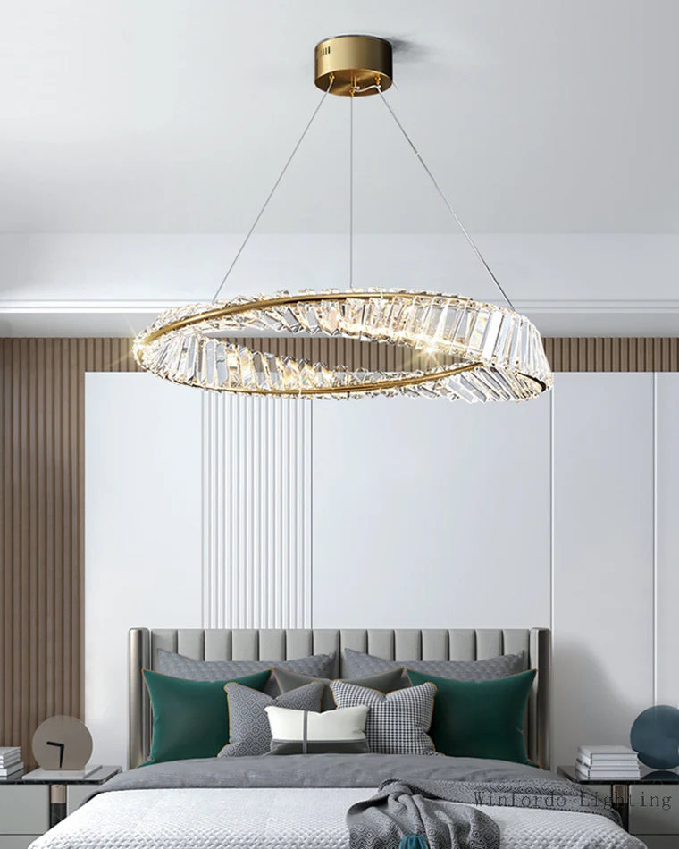 WOMO Möbius Crystal Prism Circular Chandelier-WM2191 - Image 45