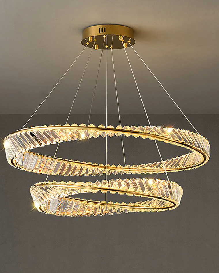 WOMO Möbius Crystal Prism Circular Chandelier-WM2191 - Image 48