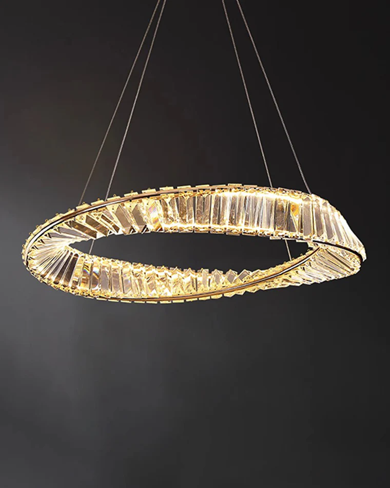WOMO Möbius Crystal Prism Circular Chandelier-WM2191 - Image 49