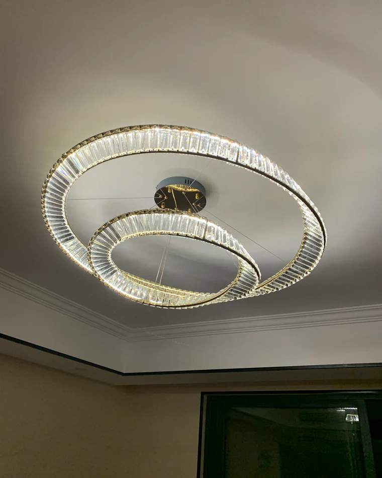 WOMO Möbius Crystal Prism Circular Chandelier-WM2191 - Image 55