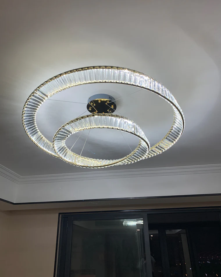 WOMO Möbius Crystal Prism Circular Chandelier-WM2191 - Image 57
