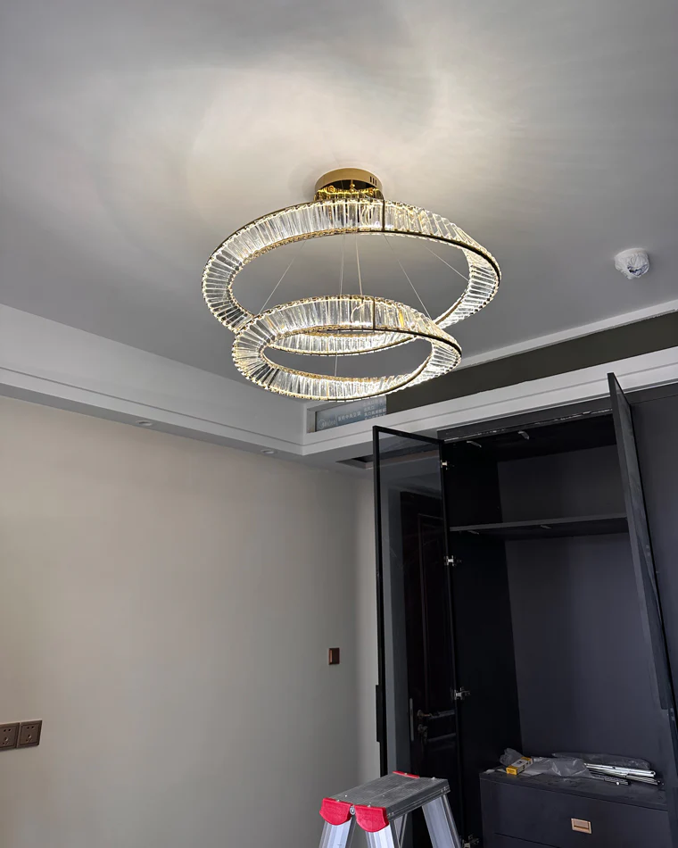 WOMO Möbius Crystal Prism Circular Chandelier-WM2191 - Image 59