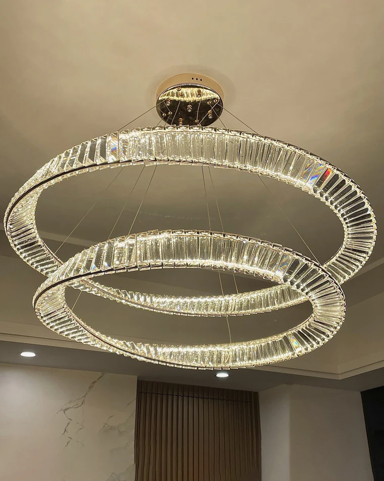WOMO Möbius Crystal Prism Circular Chandelier-WM2191 - Image 61