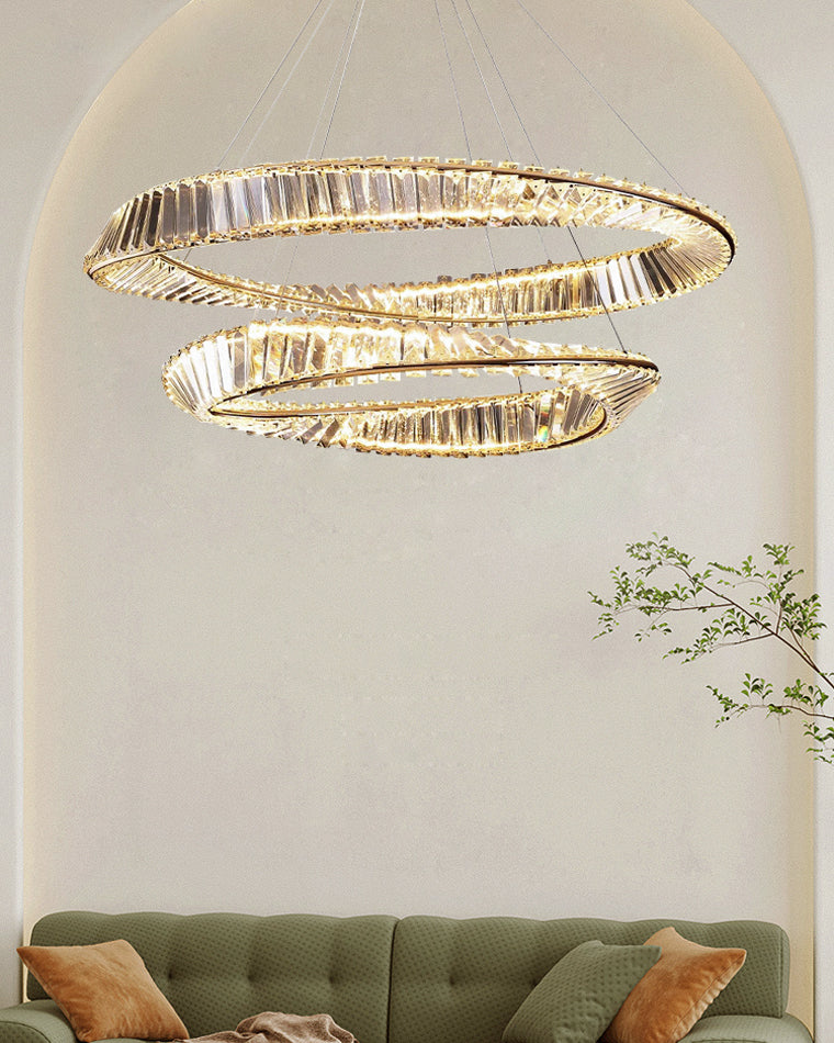 WOMO Möbius Crystal Prism Circular Chandelier-WM2191 - Image 63