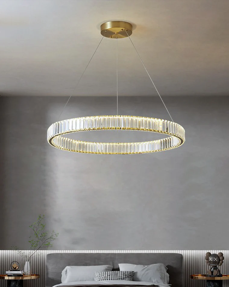 WOMO 2 Tier Circular Crystal Chandelier-WM2192 - Image 10