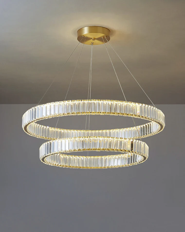 WOMO 2 Tier Circular Crystal Chandelier-WM2192 - Image 15