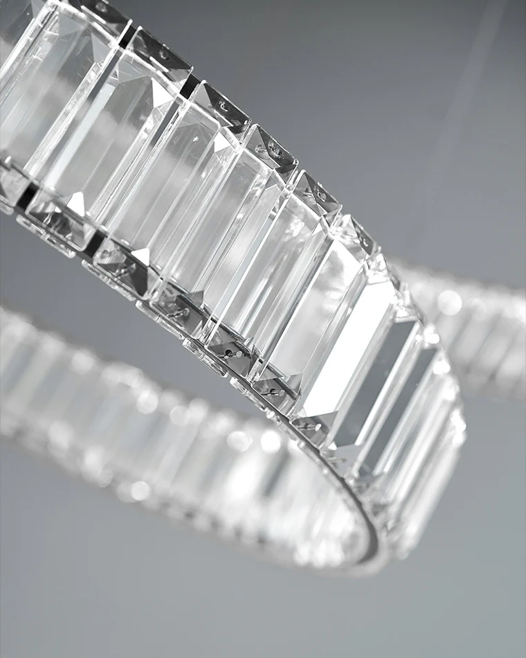 WOMO 2 Tier Circular Crystal Chandelier-WM2192 - Image 22