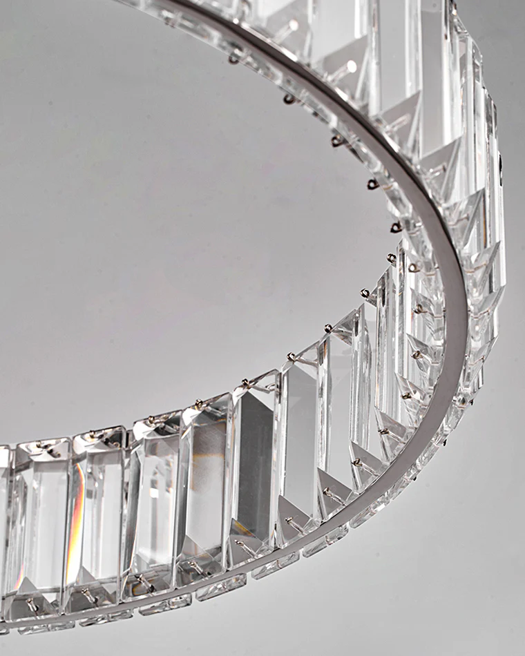 WOMO 2 Tier Circular Crystal Chandelier-WM2192 - Image 24