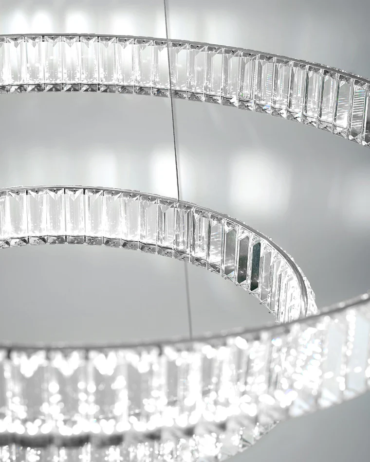 WOMO 2 Tier Circular Crystal Chandelier-WM2192 - Image 26