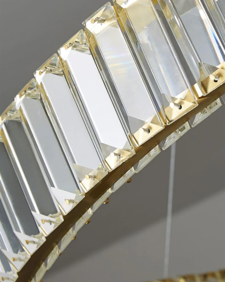 WOMO 2 Tier Circular Crystal Chandelier-WM2192 - Image 27