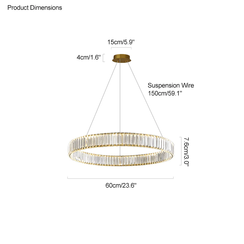 WOMO 2 Tier Circular Crystal Chandelier-WM2192 - Image 34