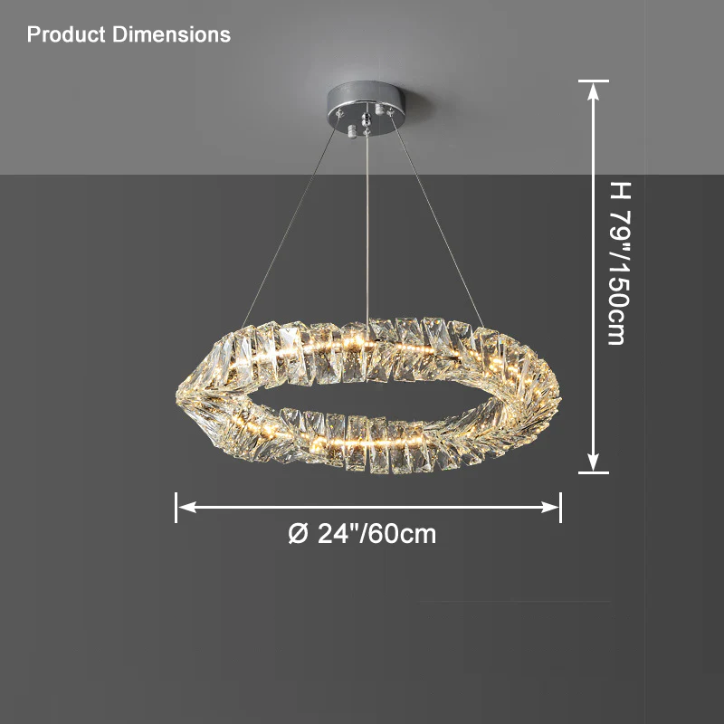 WOMO Crystal Ring Led Chandelier-WM2581 - Image 13