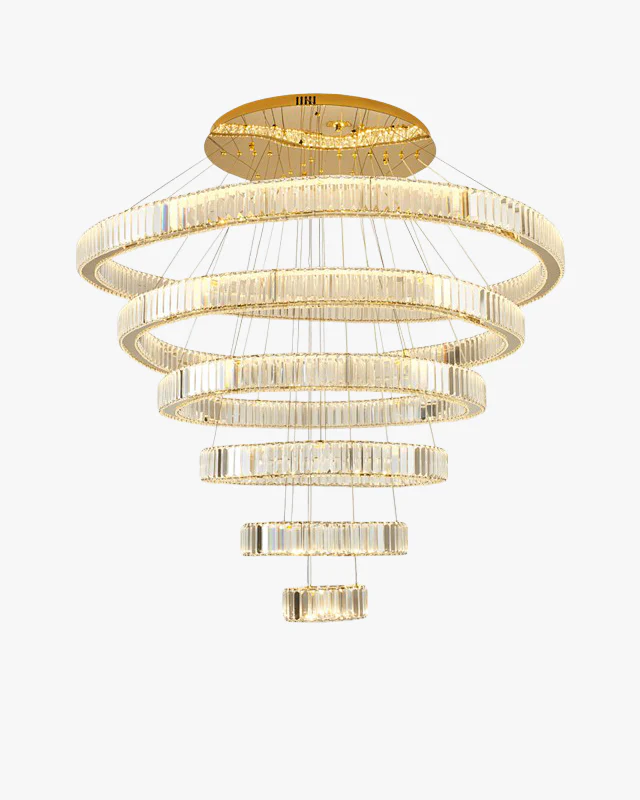 WOMO Crystal Circular Led Chandelier-WM3051