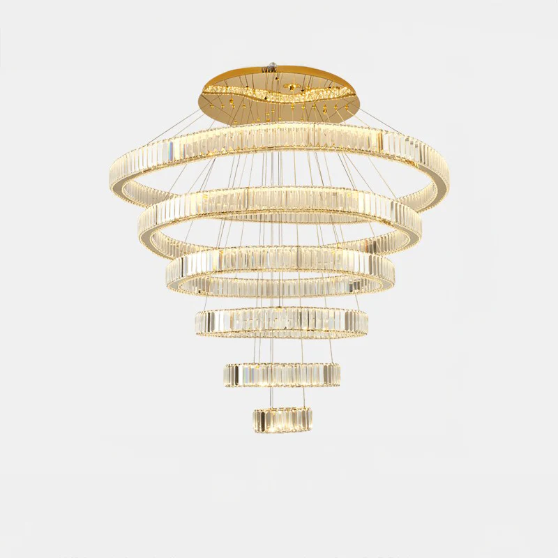 WOMO Crystal Circular Led Chandelier-WM3051 - Image 10