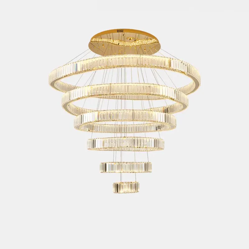 WOMO Crystal Circular Led Chandelier-WM3051 - Image 11