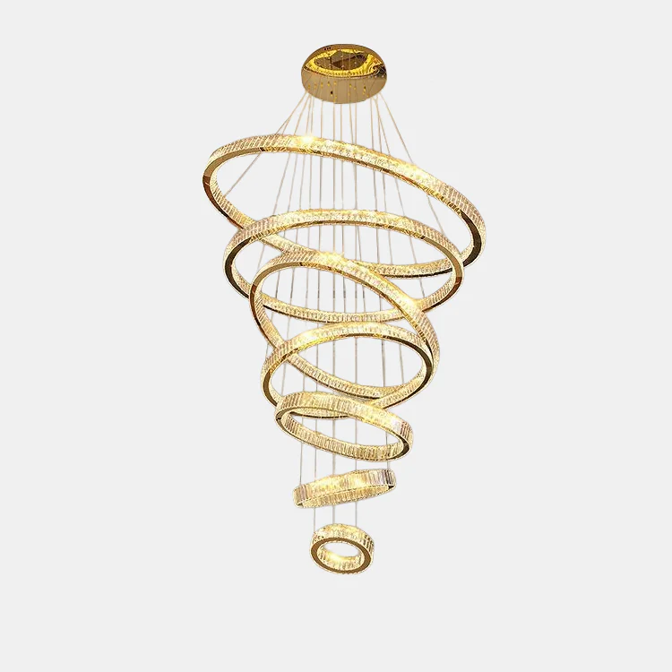 WOMO Crystal Circular Led Chandelier-WM3051 - Image 12