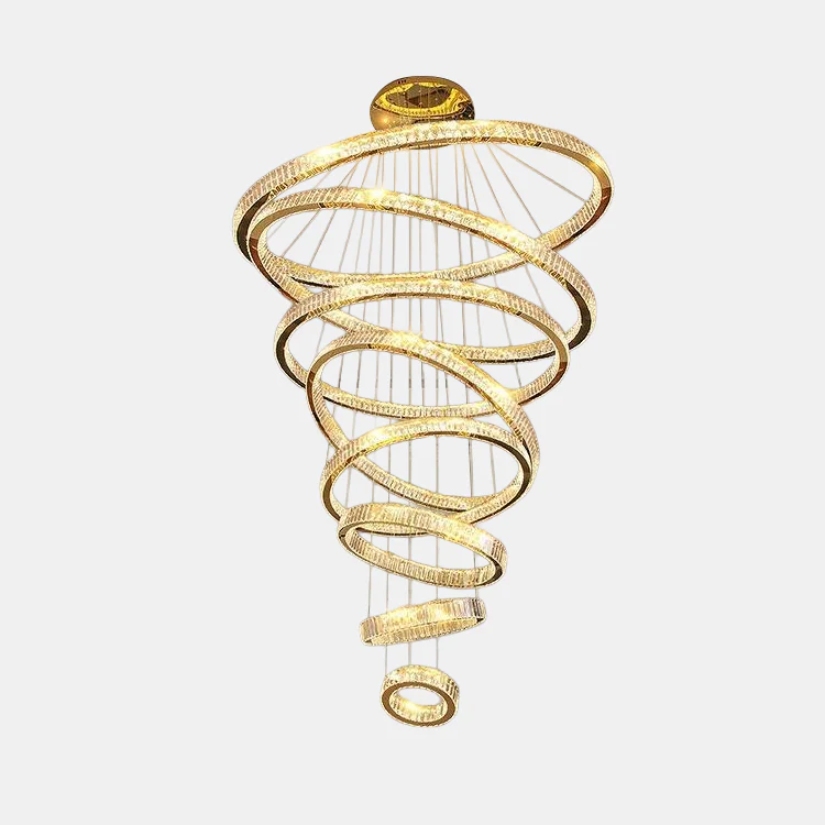 WOMO Crystal Circular Led Chandelier-WM3051 - Image 13