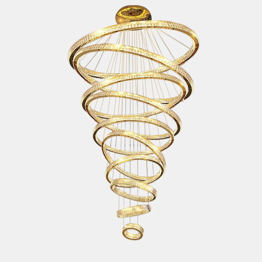 WOMO Crystal Circular Led Chandelier-WM3051 - Image 14