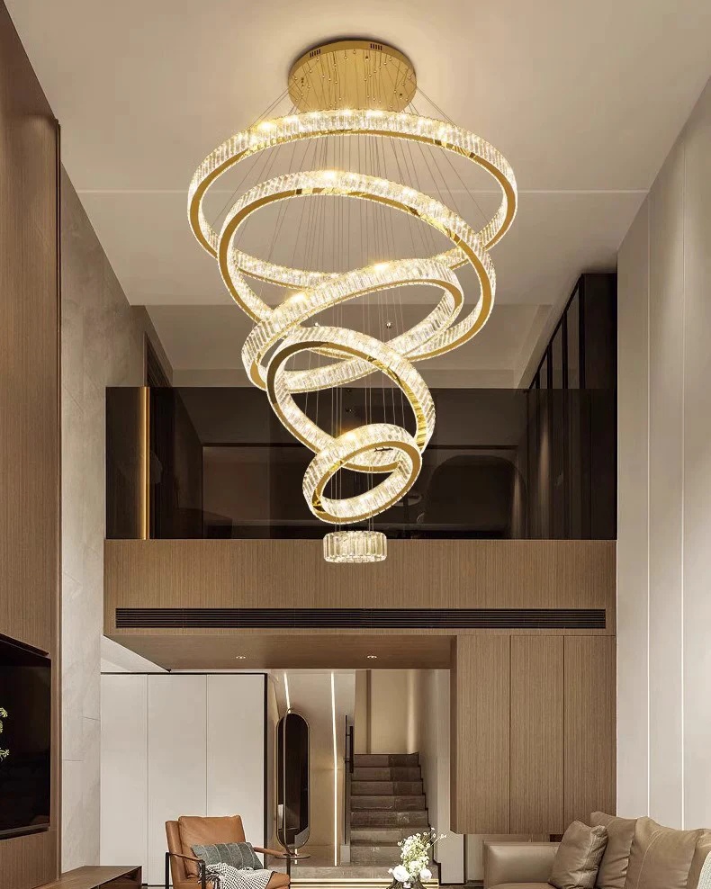 WOMO Crystal Circular Led Chandelier-WM3051 - Image 2