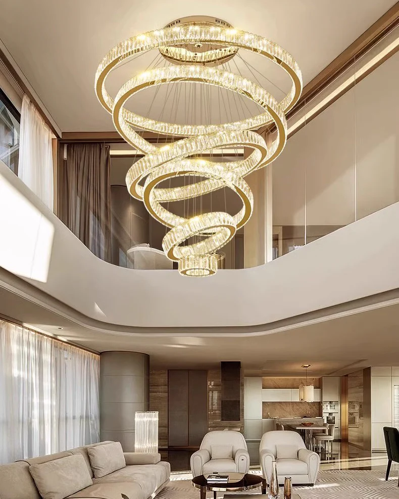 WOMO Crystal Circular Led Chandelier-WM3051 - Image 3