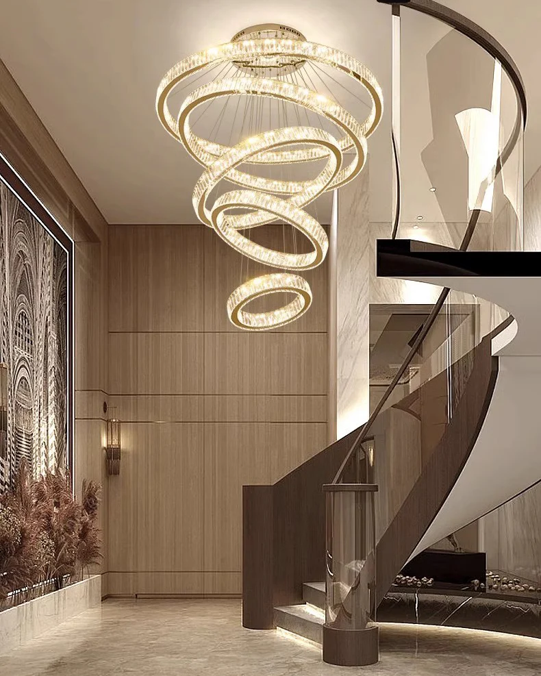 WOMO Crystal Circular Led Chandelier-WM3051 - Image 4