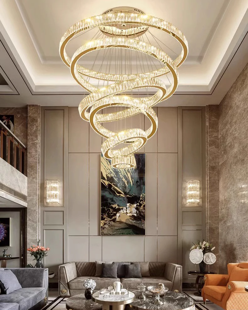 WOMO Crystal Circular Led Chandelier-WM3051 - Image 5