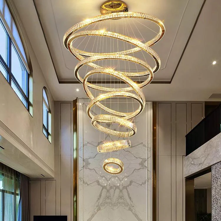 WOMO Crystal Circular Led Chandelier-WM3051 - Image 7